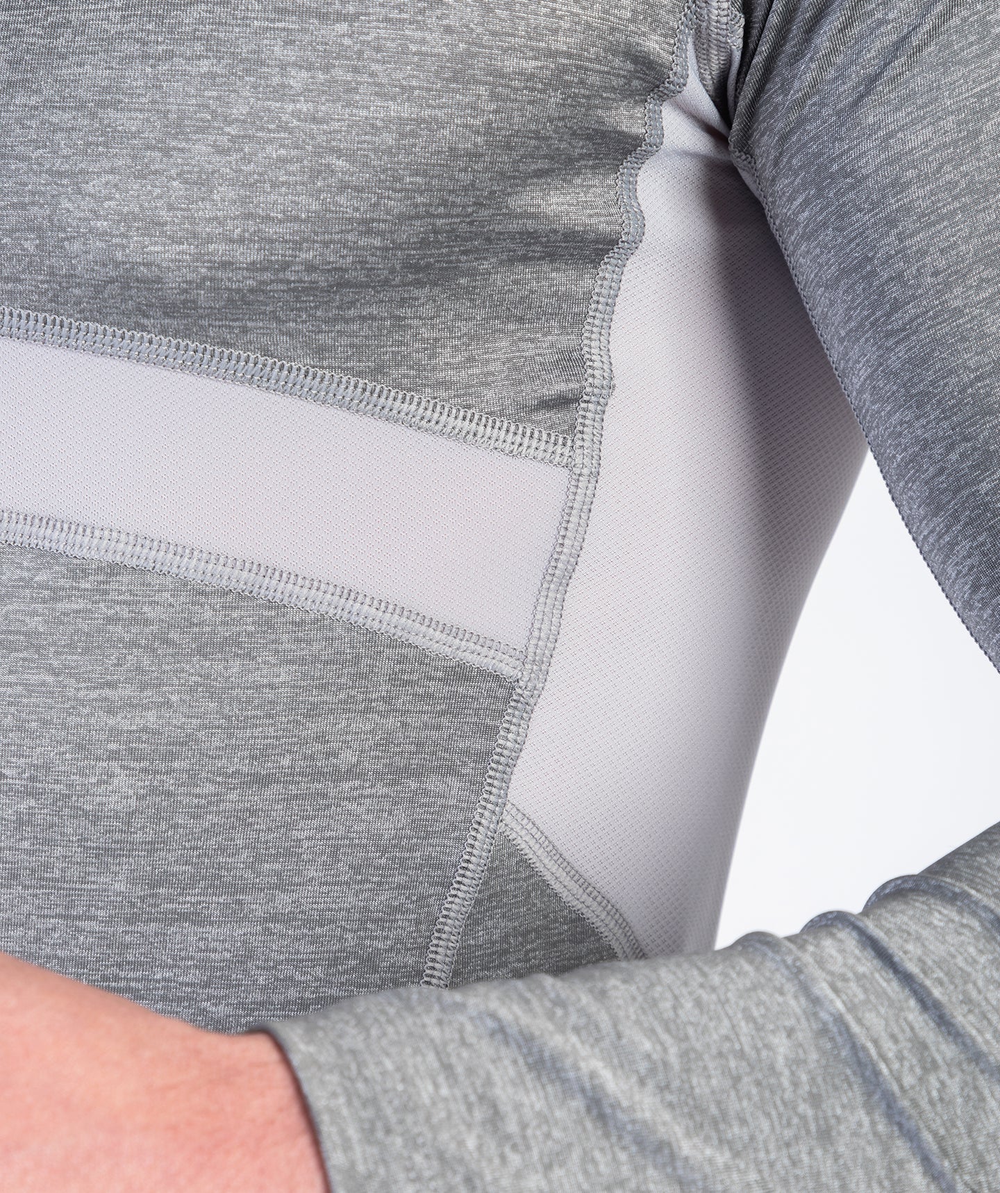 Kg ⚜  
10973-04 ⚜  
B5 ⚜  
PANTONE: Marl Grey ⚜  
single jersey fabric, 45 % nylon 45 % polyester 10 % spandex, 170 gsm, 170 cm, P:Marl Grey